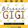 Blessed GIGI PNG Leopard an d boho style Sublimation design Instant Download Design 223