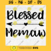 Blessed Memaw SVG File Soon To Be Gift Vector SVG Design for Cutting Machine Cut Files for Cricut Silhouette Png Eps Dxf SVG