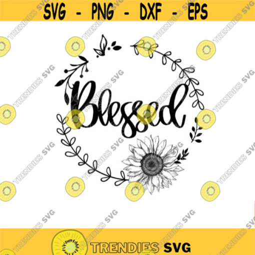 Blessed svg blessed mama svg fall svg mama svg fall mom shirt svg sunflower svg sublimation designs SVG files for Cricut