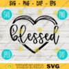 Blessed svg png jpeg dxf Silhouette Cricut Easter Christian Inspirational Commercial Use Cut File Bible Verse Heart 1666