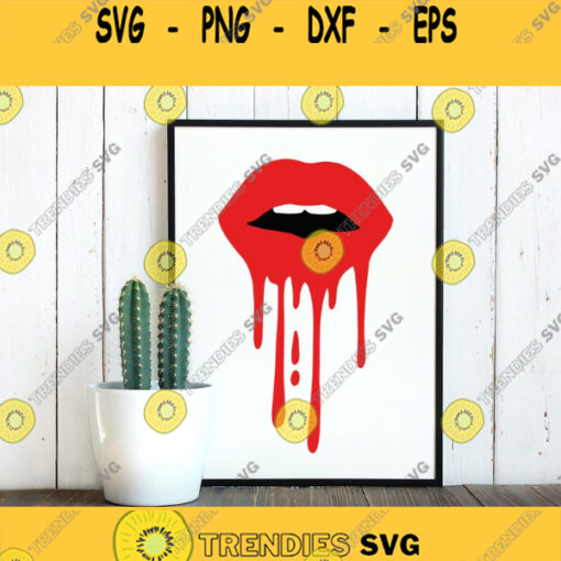 Blood Lips SVG Halloween SVG Halloween Shirt Svg Lips Svg Funny Halloween Svg Spooky Svg Svg Files For Cricut