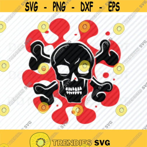Bloody Skull SVG Logo Vector Images silhouette Clip Art Skull SVG Files For Cricut Eps Png Stencil ClipArt Halloween skull logo design Design 429