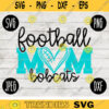 Bobcats Football Mom SVG Team Spirit Heart Sport png jpeg dxf Commercial Use Vinyl Cut File Mom Dad Fall School Pride Cheerleader Mom 2427