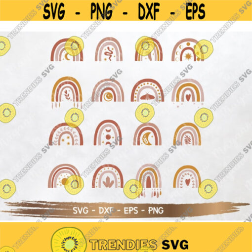 Boho Rainbow SVG Boho Svg Bundle files for Cricut and Silhouette Digital DOWNLOAD Design 304