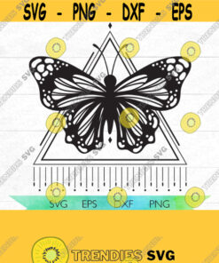 Boho SVG Boho Butterfly Tattoo Inspired butterfly SVG boho graphic tee bohemian art butterfly and gems SVG digital design Design 81