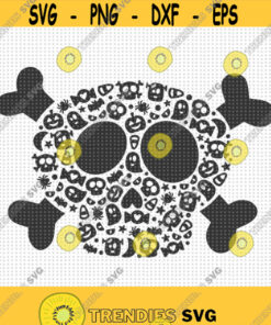 Bones Skull SVG Halloween Skull Svg Cute Skeleton Svg Halloween Pattern Skull Svg Halloween Shirt Svg Happy Halloween Svg Skull Design Design 255