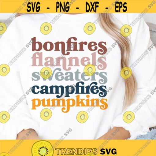 Bonfire flannels SVG Bonfire SVG Fall SVG Fall Vibes Fall shirt cut files
