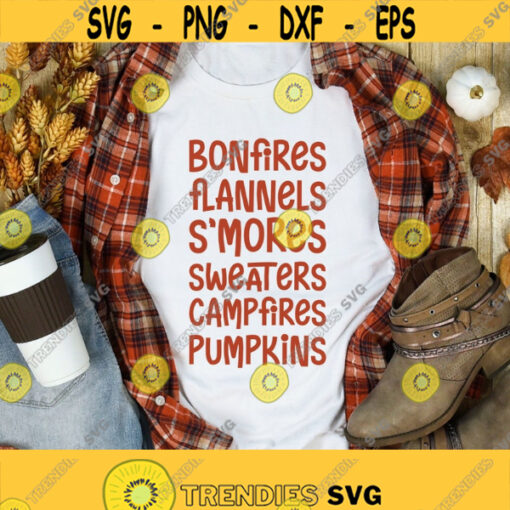 Bonfires Flannels Smores Sweaters Campfires And Pumpkins Svg Png Eps Pdf Files Bonfires Svg Bonfires Flannels Svg Design 436