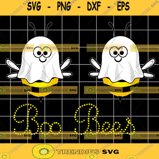 Boo Bees SVG Bee SVG Ghost SVG Halloween design Cricut Digital Download svg png eps