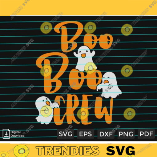 Boo Boo Crew Ghost SVG PNG Halloween SVG Horror svg Pumpkins svg Custom File Printable File for Cricut Silhouette