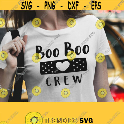 Boo Boo Crew SVG. School Nurse SVG. Nursing Life Vector Cut Files Cutting Machine. Nurse Appreciation Shirt Nurses Week Nurse Day Quotes Design 696