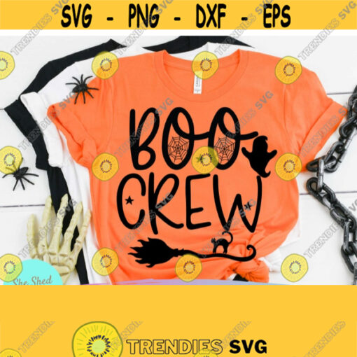 Boo Crew Family Cut Files Svg Eps Dxf Png Cutting Files For Silhouette Cameo Cricut Trick or Treat Bag Halloween Vector Kids Halloween Svg Design 788