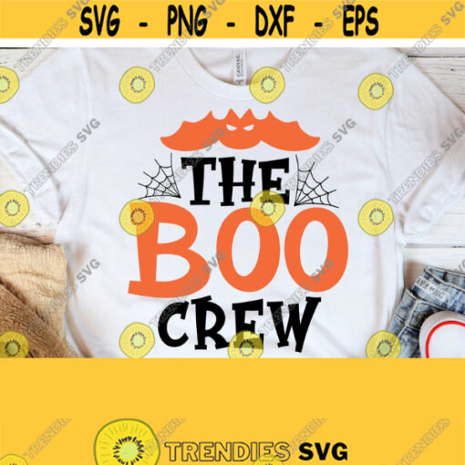 Boo Crew Svg Kids Halloween Svg Trick or Treat Svg Boo Squad Kids Halloween Costume Boy Girl Shirt Svg Cut File for Cricut Png EPS Design 181