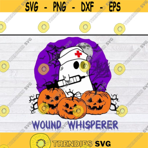 Boo Ghost Nurse Pumpkin Wound Whisperer Halloween svg files for cricutDesign 117 .jpg