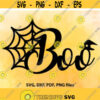 Boo SVG File Ghost Cut File Spooky Png Spider web Cricut Witch Cameo File Boo Silhouette Halloween file Boo tshirt digital design Design 1005