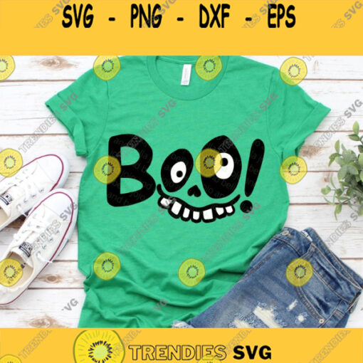 Boo SVG Kid39s Halloween SVG Spooky Svg Trick Or Treat Shirt Svg Halloween cut file Svg Files For Cricut Sublimation Sublimation