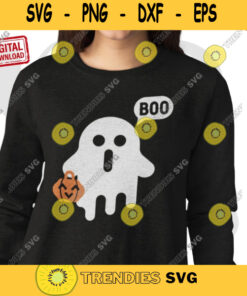 Boo Svg Ghost cute svg halloween svg kids halloween svg Spooky Autumn SVG Cut File For Cricut 688
