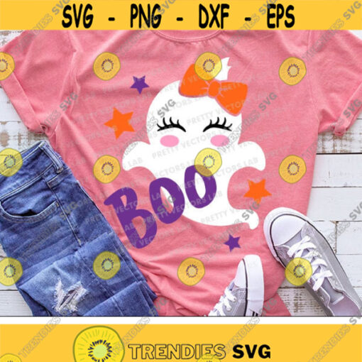 Boo Svg Halloween Svg Girl Ghost Svg Cute Ghost Svg Dxf Eps Girls Cut Files Spooky Ghoul Svg Baby Kids Costume Silhouette Cricut Design 1730 .jpg