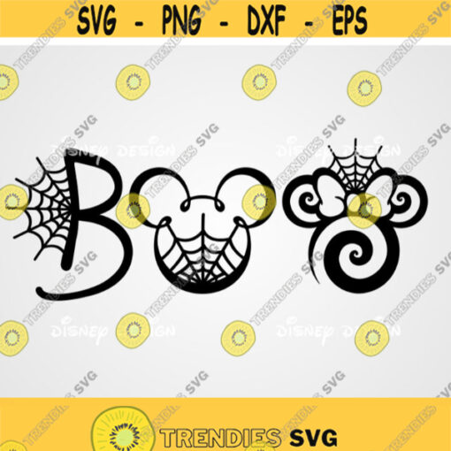 Boo SvgMickey and Minnie Boo SvgDisney SvgHalloween Disney SvgHalloween SvgMickey SvgMinnieCricutSilhouette Cut FilePngSVGDxf Eps Design 52