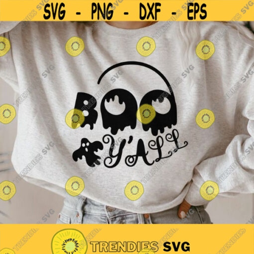 Boo Y all svg Boo shirt svg Halloween ghost svg Halloween shirt svg Spooky shirt svg Halloween svg Kids Halloween svg png dxf files Design 418