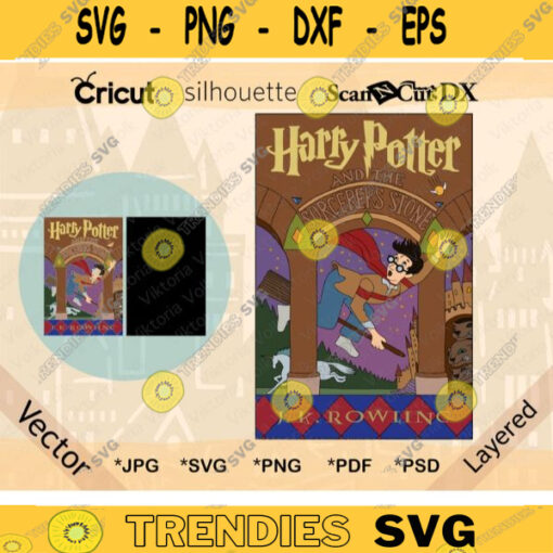 Book Cover SVG School of Magic Book Cover Cut File Vector jpg png psd ai svg Vinyl Cricut Silhouette