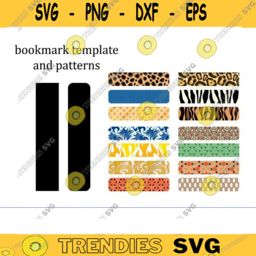 Bookmarks template Bookmarks template svg book marks patterns book mark cut file book mark svg book mark leopard print svg Bookmark copy