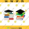 Books Cap Graduation School Cuttable Reading Design SVG PNG DXF eps Designs Cameo File Silhouette Design 1470