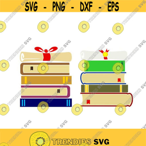Books diploma Graduation School Cuttable Reading Design SVG PNG DXF eps Designs Cameo File Silhouette Design 1212