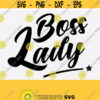 Boss Lady Svg Files for Cricut Handwritten Digital File with Falling Star Silhouette Cameo Boss Girl Tshirt DesignPngepspdfdxf Vector Design 423
