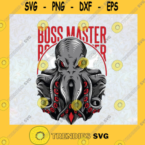 Boss Master Svg Octopus Svg Scary Halloween Svg Scary Movie Svg Cartoon Svg