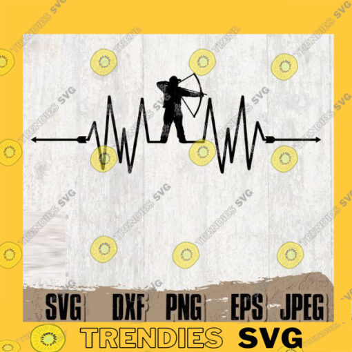 Bow Hunting Heartbeat svg Hearbeat svg Hunting svg Bow svg Hunting Clipart Hunting Cutfile Hunting Cutting File Bow png Bow Clipart copy