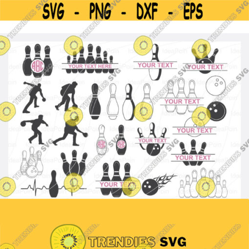 Bowling Svg Bowling svg Bundle Bowling Split Bowling Gift Bowling ball svg Bowling Sports svg Bowling clipart Bowling Monogram svg