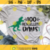 Boy 100th Day of School Svg Dinosaur Svg Funny100 Days of School 100 Rawrsome Days T Rex 100 Days Shirt Svg Files for Cricut Png Dxf.jpg