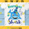 Boy Birthday Shark Svg Cute Shark Svg Boys Cut Files Baby Clipart Birthday Party Svg Dxf Eps Png Kids Shirt Design Silhouette Cricut Design 151 .jpg