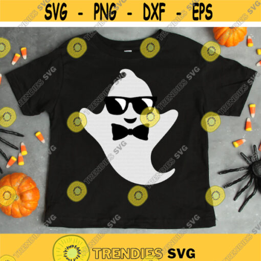 Boy Ghost svg Ghost with Sunglasses svg Halloween svg dxf png Halloween Shirt Kids Halloween Cut File Cricut Silhouette Download Design 703.jpg