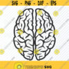 Brain SVG File For cricut Brians Vector Images Clipart Human Brain SVG cut image Eps Png Dxf Stencil Clip Art Human mind science Design 524