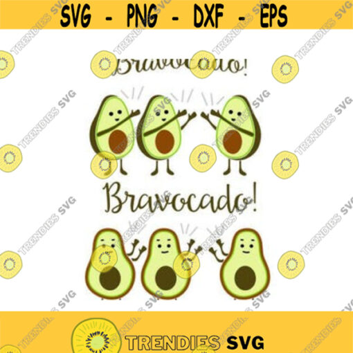 Bravocado Avocado Fruit Cuttable Design SVG PNG DXF eps Designs Cameo File Silhouette Design 52