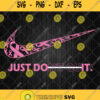 Breast Cancer Awareness Nike Just Dont Quit Svg