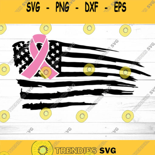 Breast Cancer svg cancer ribbon svg cancer svg distressed flag svg flag svg pink svg svg files for Cricut sublimation designs