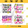 Breastcancer Svg Bundle Cancer Awareness Svg Fight Cancer Svg Crush cancer svg Tough girls fight strong svg Wear Pink Svg for Cricut 606