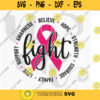 Breastcancer Svg Cancer Awareness Svg Fight Cancer Svg Crush cancer svg Tough girls fight strong svg Wear Pink Svg for Cricut 150