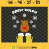 Brew Dolph Funny Christmas Reindeer SVG PNG DXF EPS Cricut 1