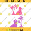 Bride Groom Palm Tree Wedding Cuttable Design SVG PNG DXF eps Designs Cameo File Silhouette Design 1127