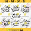 Bride SVG Bridesmaid SVG Mother of the Bride svg Matron of Honor svg for Cricut Bride shirt svg Bachelorette Party SVG Bundle Design 10.jpg