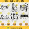 Bride Vector Bundle Pack 6 Svg Files for Cricut Wedding Bride Quotes Bride Sayings Bride Shirt Cut Files INSTANT DOWNLOAD Iron On Shirt 1 Design 513.jpg