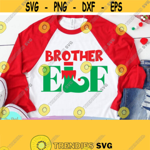 Brother Elf Family Christmas SVG Cut Files For Cricut and Silhouette Design 676