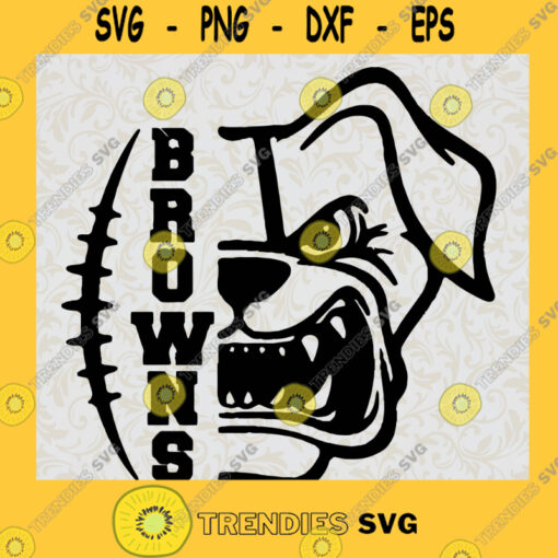 Browns Stitches Svg Football Club Svg Sport Team Svg Pitbull Logo Svg