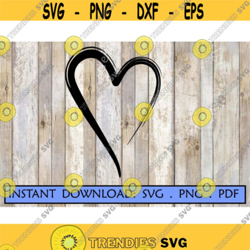 Brushed Heart SVG Love SVG Heart Svg Valentine svg Women clipart Mom Cricut Cut File Fashion Bleeding Heart.jpg