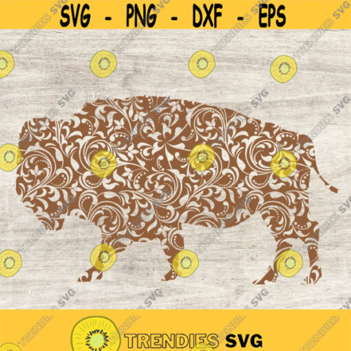 Buffalo Mandala Svg Eps Png Jpg cricut file Instant download Design 74