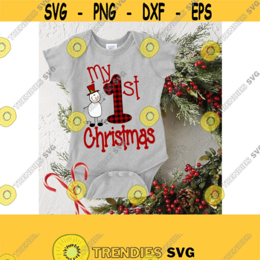 Buffalo Paid Svg 1st Christmas Svg Christmas Svg Baby 1st Christmas Svg SVG DXF Pdf EPS Ai Png Jpeg Pdf Instant Download Svg